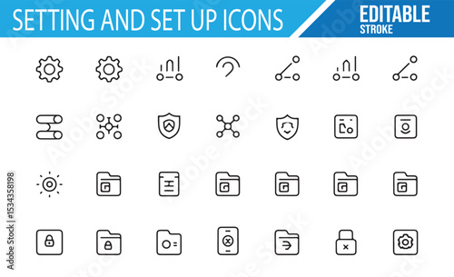 High-Detail Setting and Setup Icons for System Preferences and Customization
