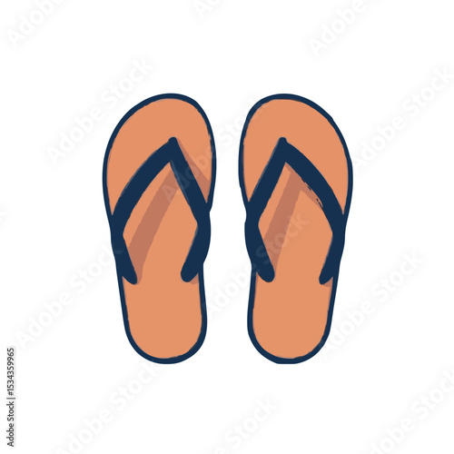 flip flops vector illustration