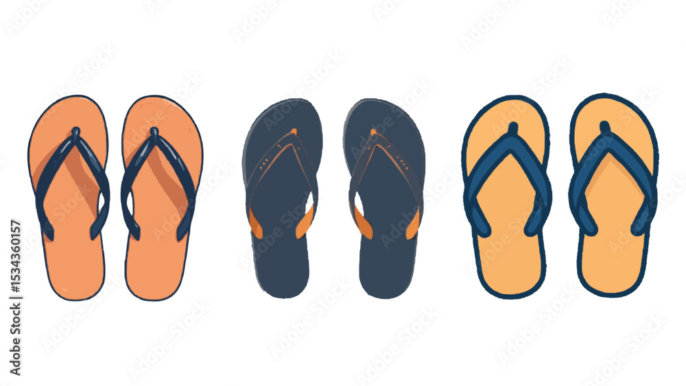 flip flops isolated on white flip flops isolated on white