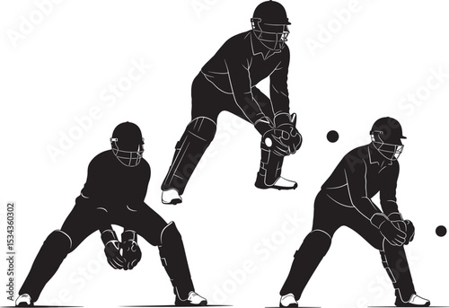 Cricket Player icon vector illustration