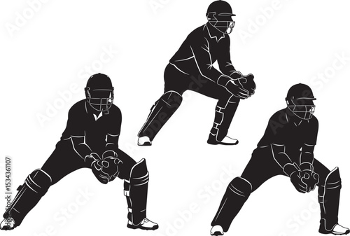 Cricket Player icon vector illustration