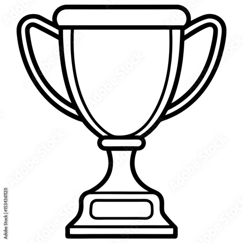 gold trophy cup isolated