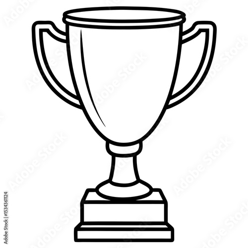 gold trophy cup isolated