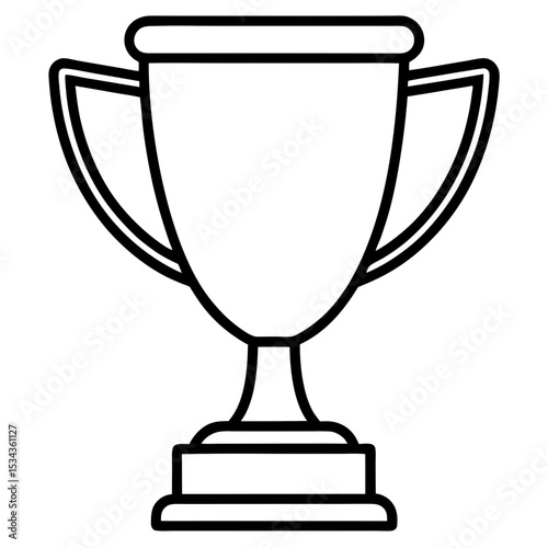 gold trophy cup isolated