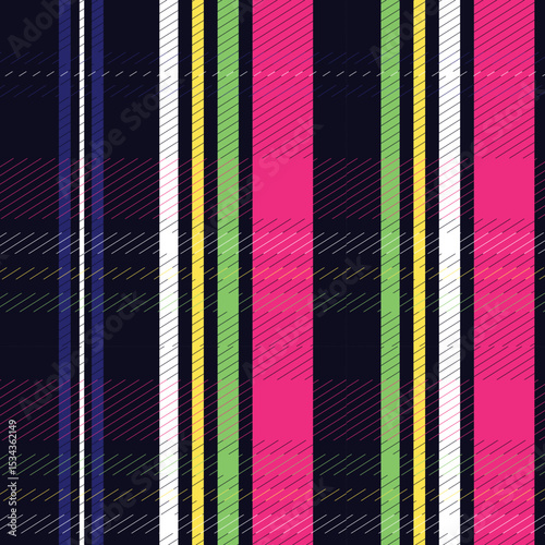 fabric texture plaid seamless pattern.