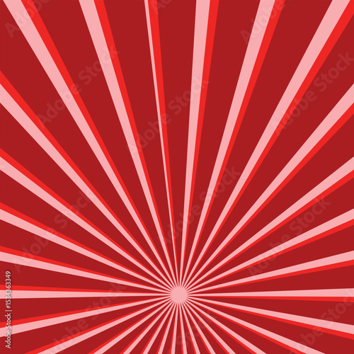 Abstract sun ray red star burst background.