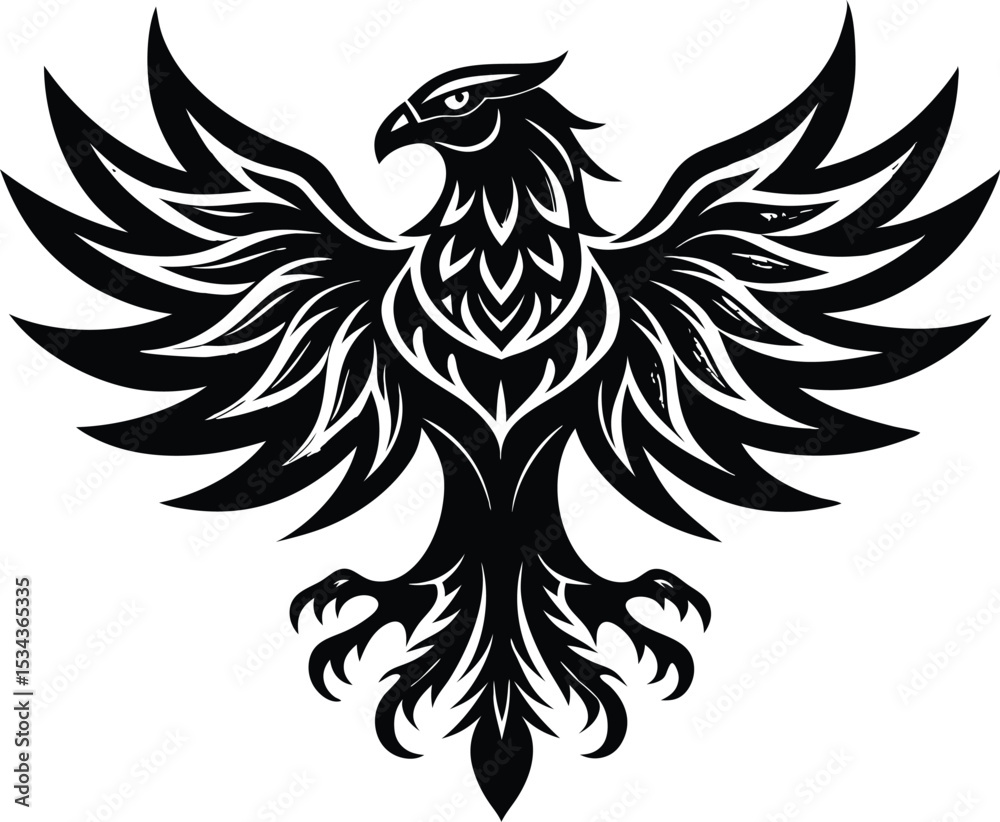 Fototapeta premium Decorative Eagle Vector Design, Eagle Bird Clipart