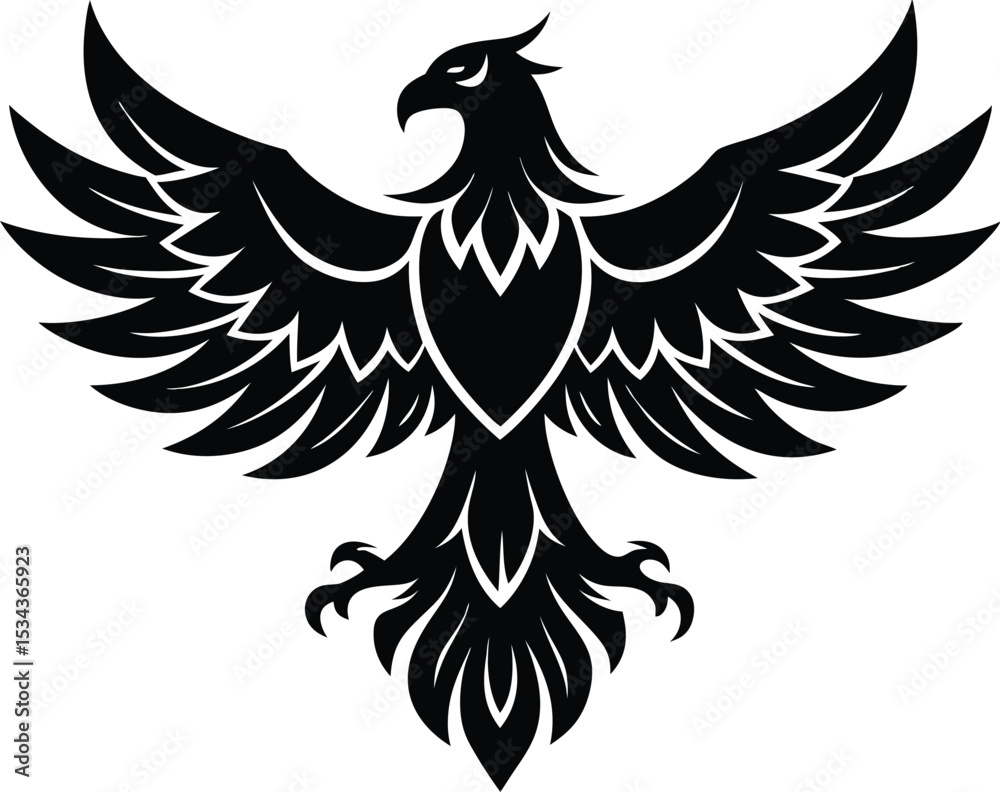 Obraz premium Decorative Eagle Vector Design, Eagle Bird Clipart