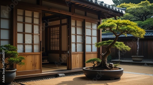 Zen House with Bonsai Garden