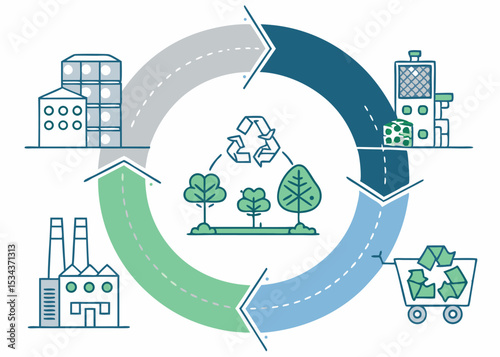 Subtle Data Vector Design of Sustainable Manufacturing Model  