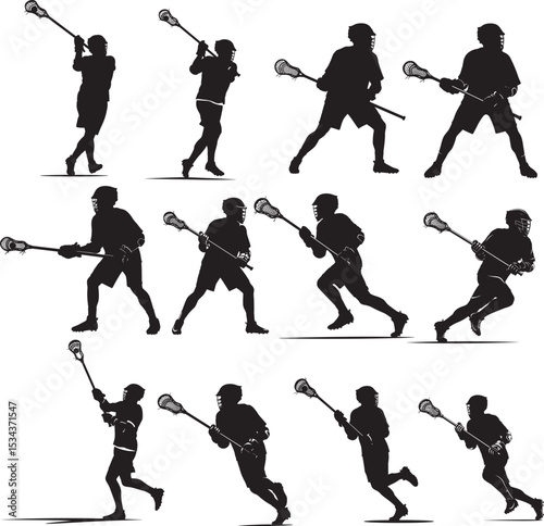 Lacrosse Player icon vector illustration