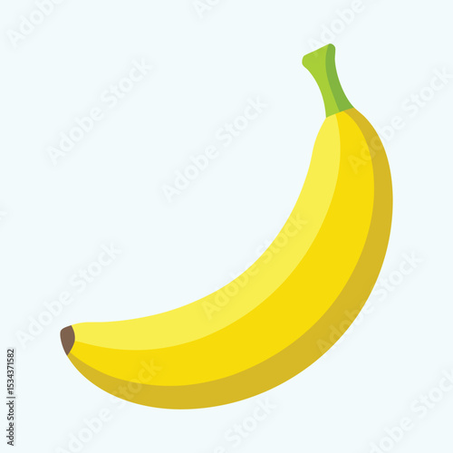 Vector banana illustration, cartoon fruit