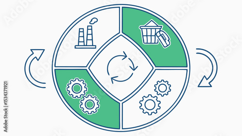 Professional Vector Design of Electronics Recycling Infographic  
