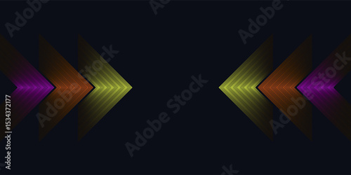 modern abstract background with glowing arrow lines. Modern shiny red geometric lines design. Technology futuristic concept. eps 10