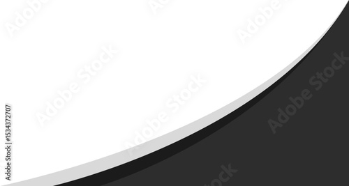 Foto gradient black curve border corner vector
