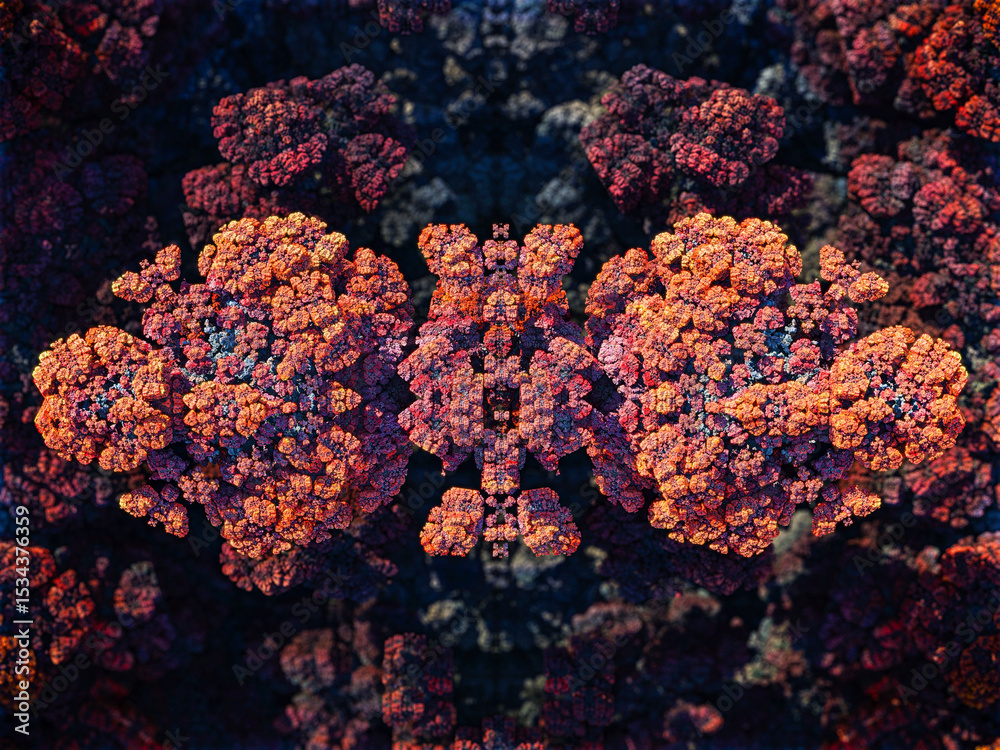 Fototapeta premium Colorful Abstract Fractal Design