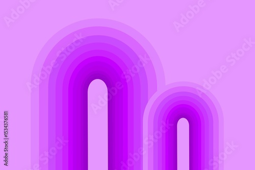 Modern bright purple abstract background with lines, rainbow shape, ornate, ornament, swirl, gradient, wave, curve texture horizontal background design for decor, poster, wallpaper, etc