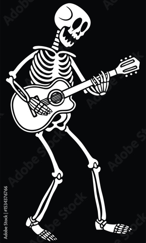 white-skeleton-playing-guitar-with--black-backgrou (2).eps