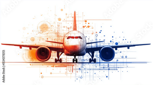 Innovative biofuels driving sustainable aviation future energy alternatives in modern transport urban environment aerial view