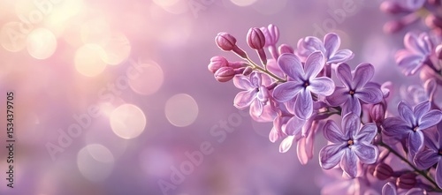 Delicate lilac blossoms in soft focus (3)