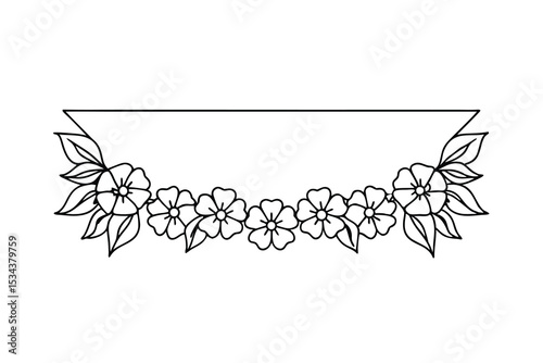 Elegant floral banner vector illustrative design for decorative and invitation purpose