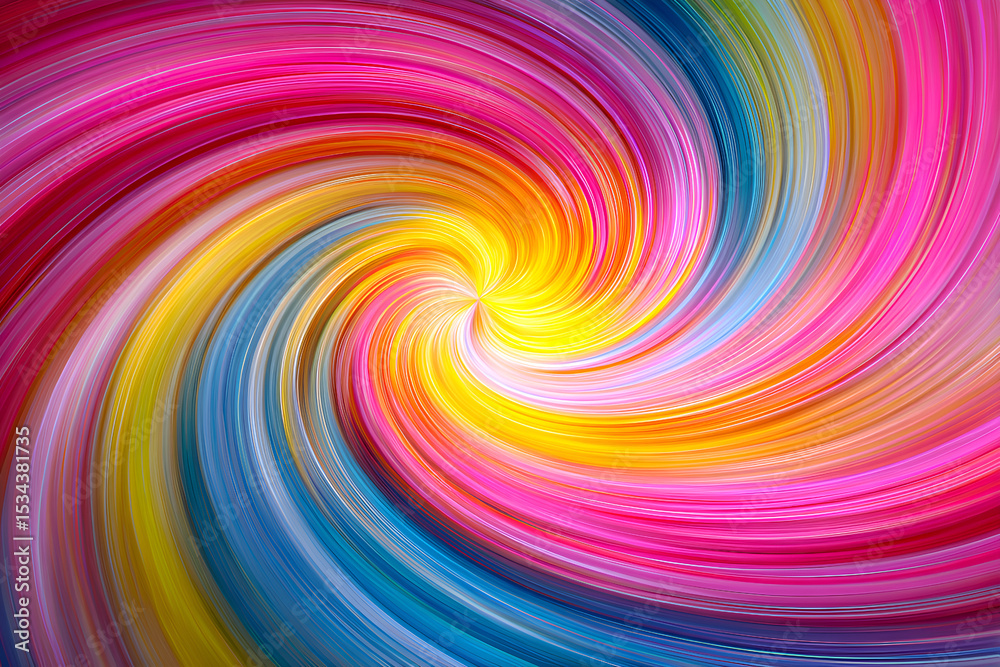 Obraz premium Colorful swirling vortex creating a vibrant abstract background