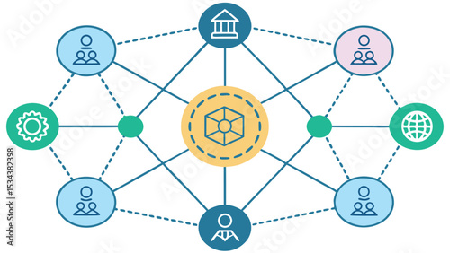 Geometric Vector Art of Decentralized Autonomous Organization  