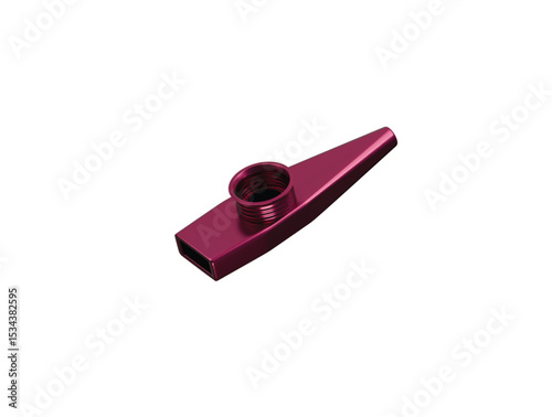metal kazoo icon 3d illustration render