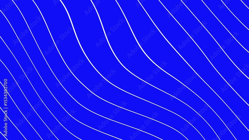 abstract slow motion blue wave lines pattern. visual seamless looping animation simple flat design, for motion graphics, visual modern presentations,