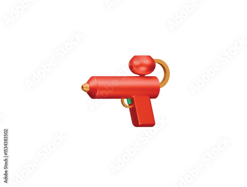 water gun icon 3d illustration render