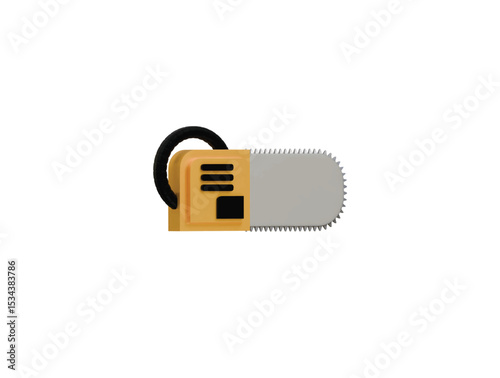 chainsaw icon 3d illustration render