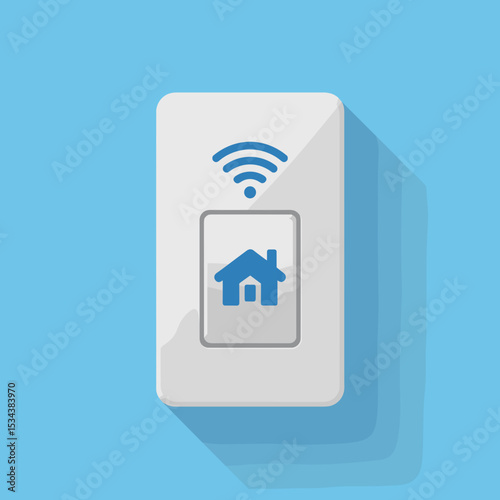 Smart Home Light Switch – Wi-Fi Enabled Control Device Icon
