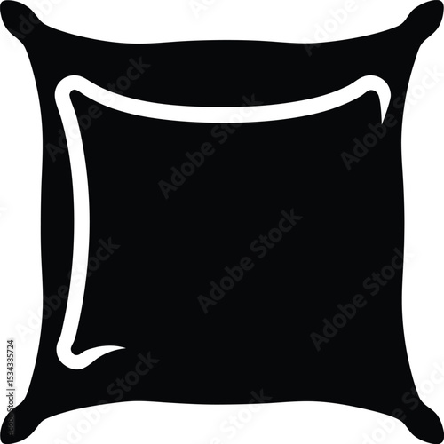 pillow isolated on transparent background illustration design for sleep, feather, textile, vector, symbol, relaxation, sleeping, cosy, doodle, room, sofa, furniture, soft, relax, design, fabric