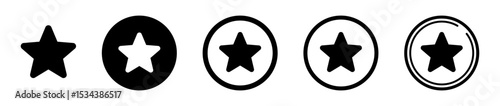 Star in circle icon. Favorite and Reward icon for business website, apps.