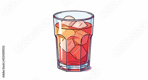 glass of cola white 