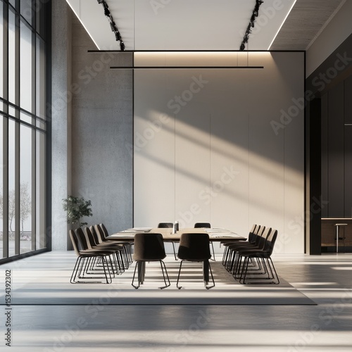 Modern Minimalist Conference Room Interior Design