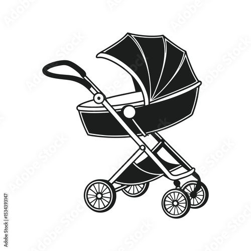 baby carriage vector illustration
