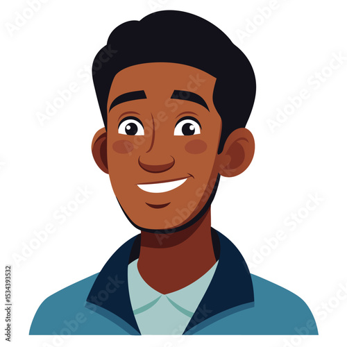 An African American man with a charming, slightly tilted smile, radiating confidence.