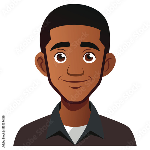 An African American man with a subtle, knowing smile, conveying quiet understanding.