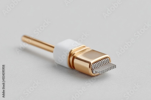 close-up of electronic sensor on white background