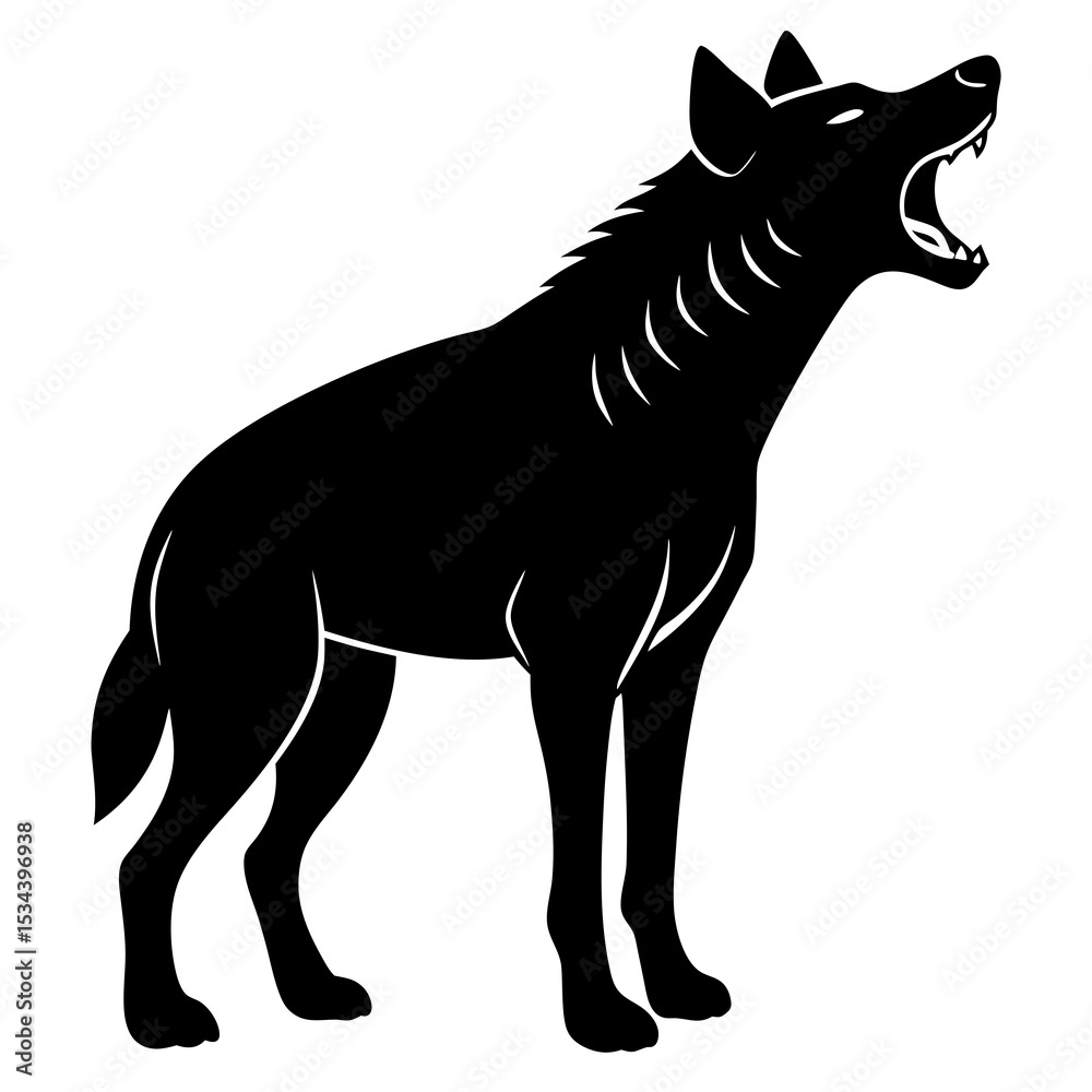 Fototapeta premium vector illustration of a wolf