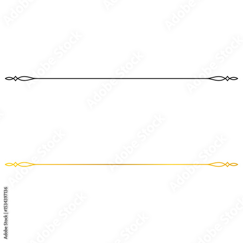 Minimalist line separator with diamond ends