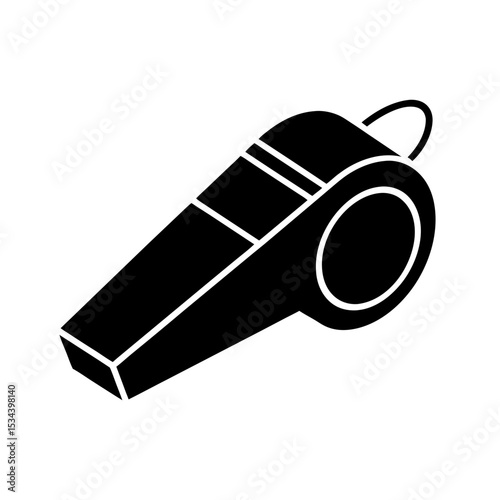 Whistle Silhouette Icon