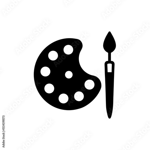 Palette and Brushes Icon