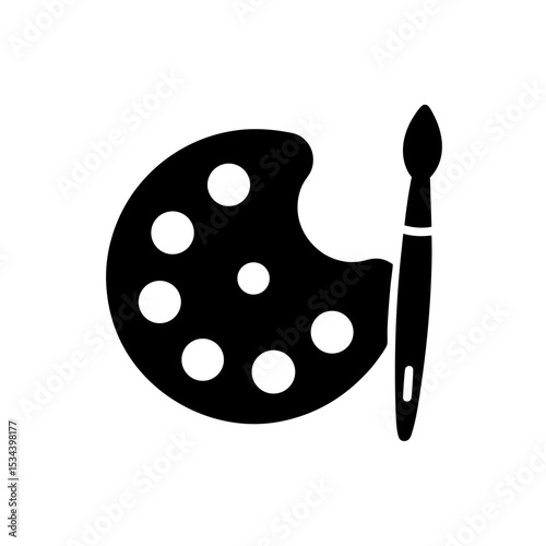 Palette and Brushes Icon