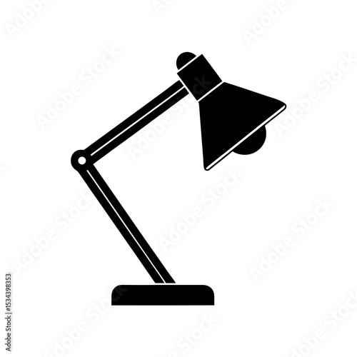 Desk Lamp Silhouette Icon