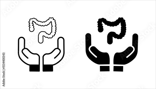Organ donation linear icon set. Living, deceased body parts offer. Tissues transplantation. vector illustration on white background
