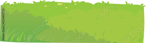 flat grass background, flat cartoon landscape vector for outdoor nature, background, park, or illustration design