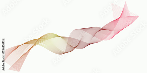 Abstract Green Wave Design for Modern Backgrounds