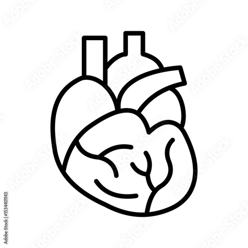 Organ donation linear icon. Living, deceased body parts offer. Tissues transplantation. vector illustration on white background
